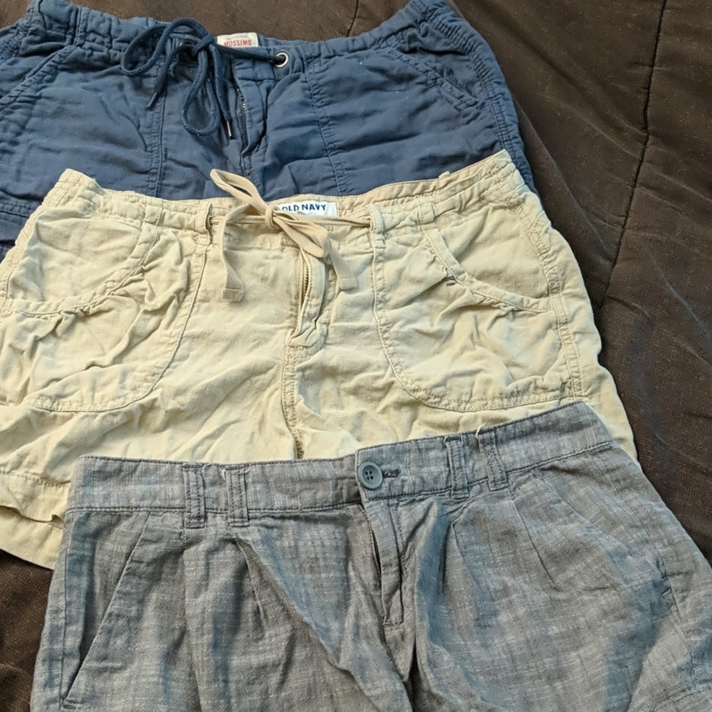 Old Navy Linen Shorts (3 pairs)
